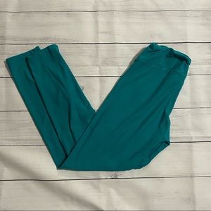 LuLaRoe OS Teal Leggings